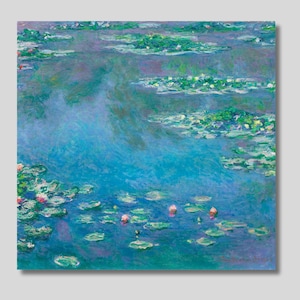 Monet Water Lilies Canvas Print: Impressionist Landscape Art