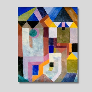 Paul Klee Architecture Canvas Print: Eclectic Gallery Wall Art