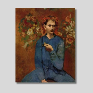 Picasso &#39;Boy With Pipe&#39; Canvas Print: Vintage Art Decor