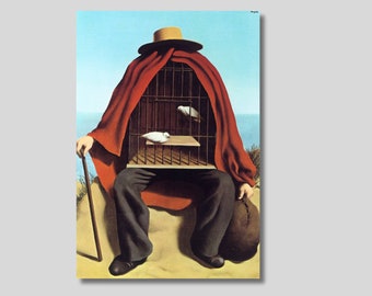 The Therapist by Rene Magritte Canvas Wall Art, Rene Magritte Poster Print, Surrealism Home Decor Art, Classic Wall Art, Christmas Gift