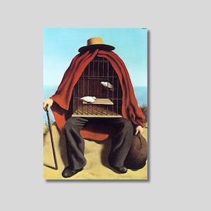 Rene Magritte &#39;The Therapist&#39; Canvas Art Print: Surrealist Home Decor