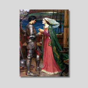 Tristan and Isolde Canvas Art: Waterhouse&#39;s Love Art Print