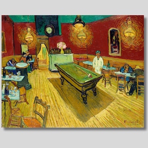 Van Gogh The Night Cafe Canvas Print: Vintage Wall Art