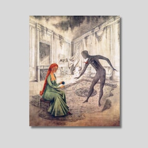 Remedios Varo Dead Leaves Canvas Art Print: Surrealist Fantasy Figures