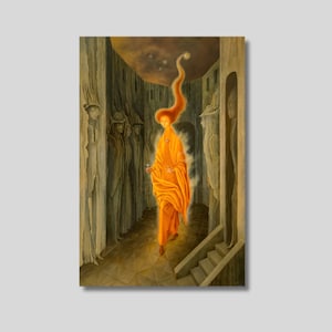 Remedios Varo Canvas Wall Art, Unexpected Visit by Remedios