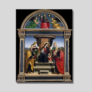 Madonna and Child Canvas Print: Raffaello Sanzio Fine Art