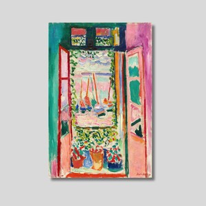 Henri Matisse Leinwand &#39;Open Fenster&#39;: Vintage Landschaftsbild Kunst