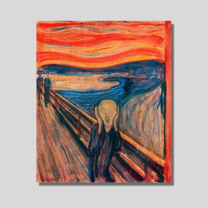 The Scream Canvas Print: Edvard Munch Expressionism Art