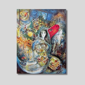 Marc Chagall „Bella” – wydruk artystyczny: ekspresjonizm na płótnie