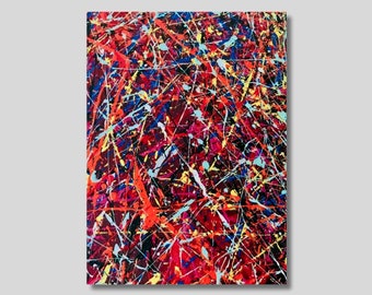 Jackson Pollock Wall Art, Jackson Pollock Print, Large Abstract Painting, Drip Technique Art, Modern Home Decor, Modern Art Print Poster