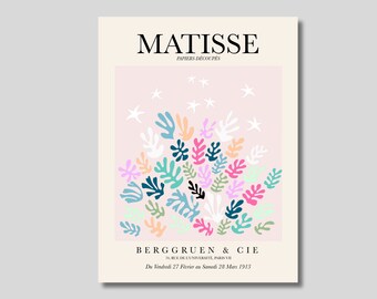 Henri Matisse Plant Canvas Art Print: Floral Cut Outs