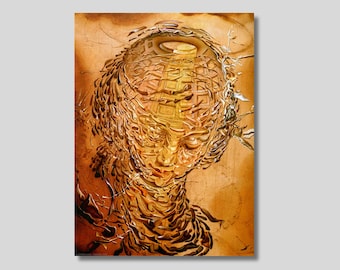 Salvador Dali 'Raphaelesque Head Exploding' Surrealist Art Print