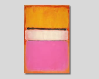 Mark Rothko Canvas Wall Art, Mark Rothko Painting, Rothko Abstract Prints, Rothko's Pink Yellow White, Rothko Emotional Artwork, Gift Idea