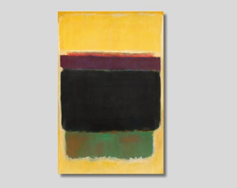 Mark Rothko Canvas Wall Art, Rothko Abstract Prints, Rothko Museum Exhibition Art, Rothko Emotional Artwork, Mark Rothko Painting