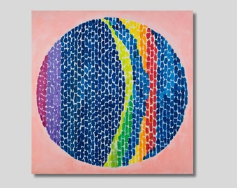 Alma Thomas 'Snoopy Sees A Sunrise' Abstract Canvas Art Print
