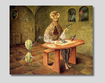 Remedios Varo 'creation of Birds' Surrealist Canvas Art Print - Etsy