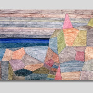 Paul Klee &#39;Promontorio Ph.&#39; Abstract Art Print: Vintage Fine Art Canvas