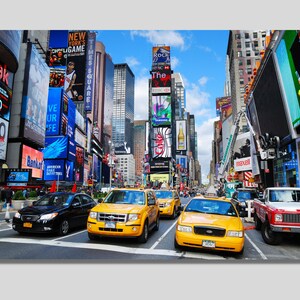 NYC Manhattan Times Square Leinwand Wandkunst, Times Square Druck Poster, New York City Druck, New York Taxi, Reise Geschenk, Geschenkidee