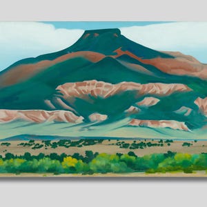 Georgia O&#39;Keeffe Pedernal Canvas Print:  My Front Yard- Landscape Art