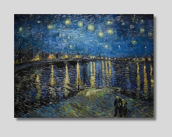 ローヌ川の星月夜 (ラ・ニュイ・エトワレ) 1888 フィンセント・ファン