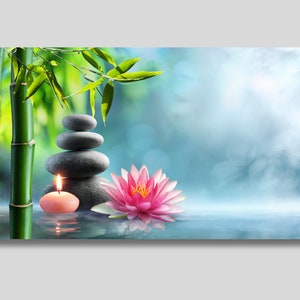 Zen Stones Wall Art, Zen Stones Canvas Poster, Balancing Stones Art Print, Massage Stones Canvas Decor, Neutral Wall Art, Gift idea