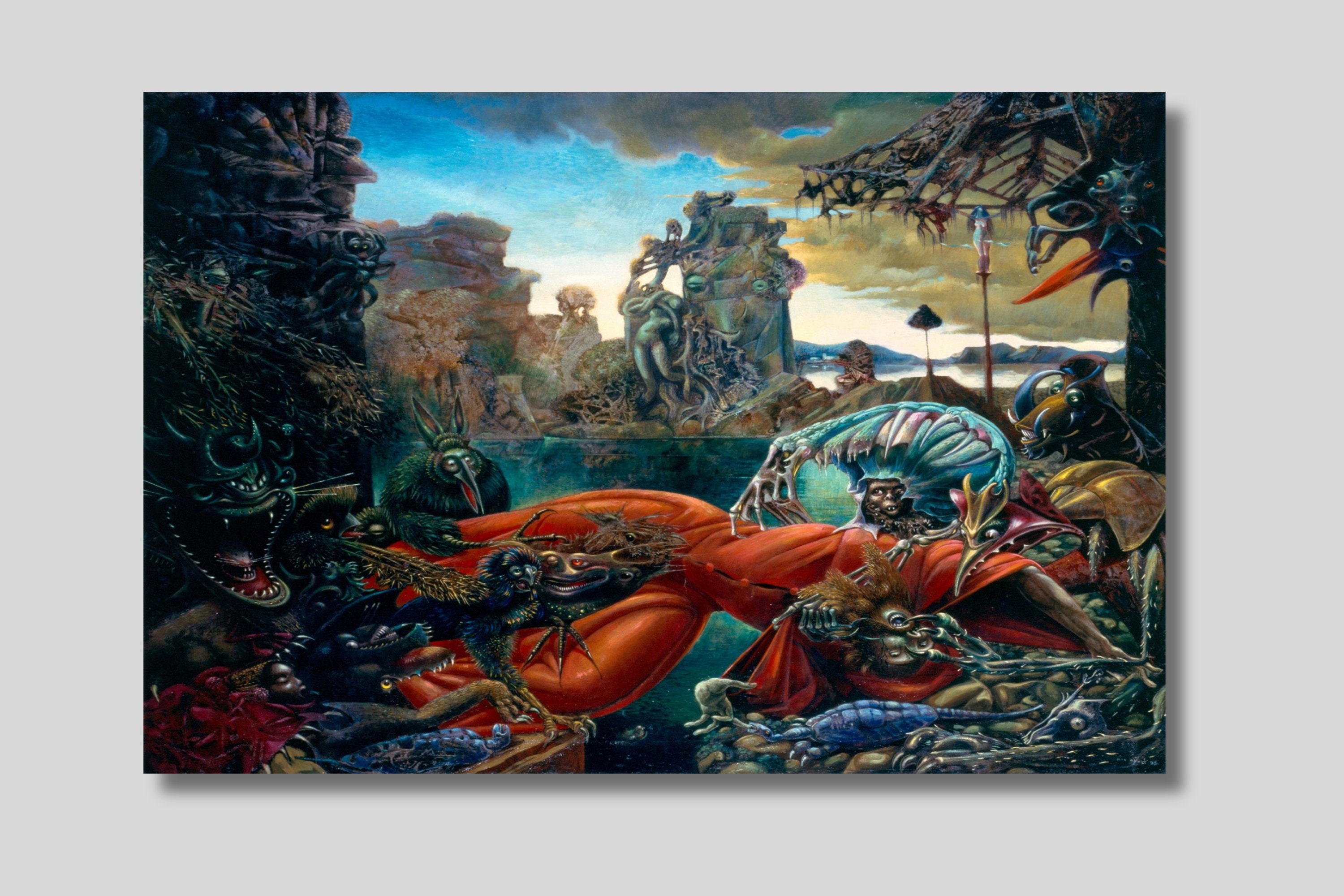 Max Ernst 'temptation of Saint Anthony' Surreal Canvas Art - Etsy