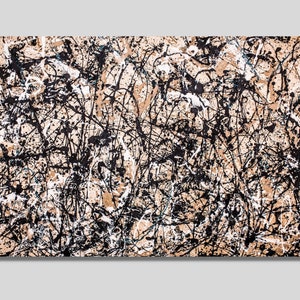 Arte de pared en lienzo de Jackson Pollock, impresión artística Autumn Rhythm de Jackson Pollock, obra de arte de Pollock, arte abstracto de Pollock, póster en lienzo, decoración del hogar