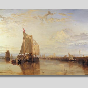 Turner &#39;Dort Packet-Boat&#39; Canvas Art Print: Vintage Maritime Painting