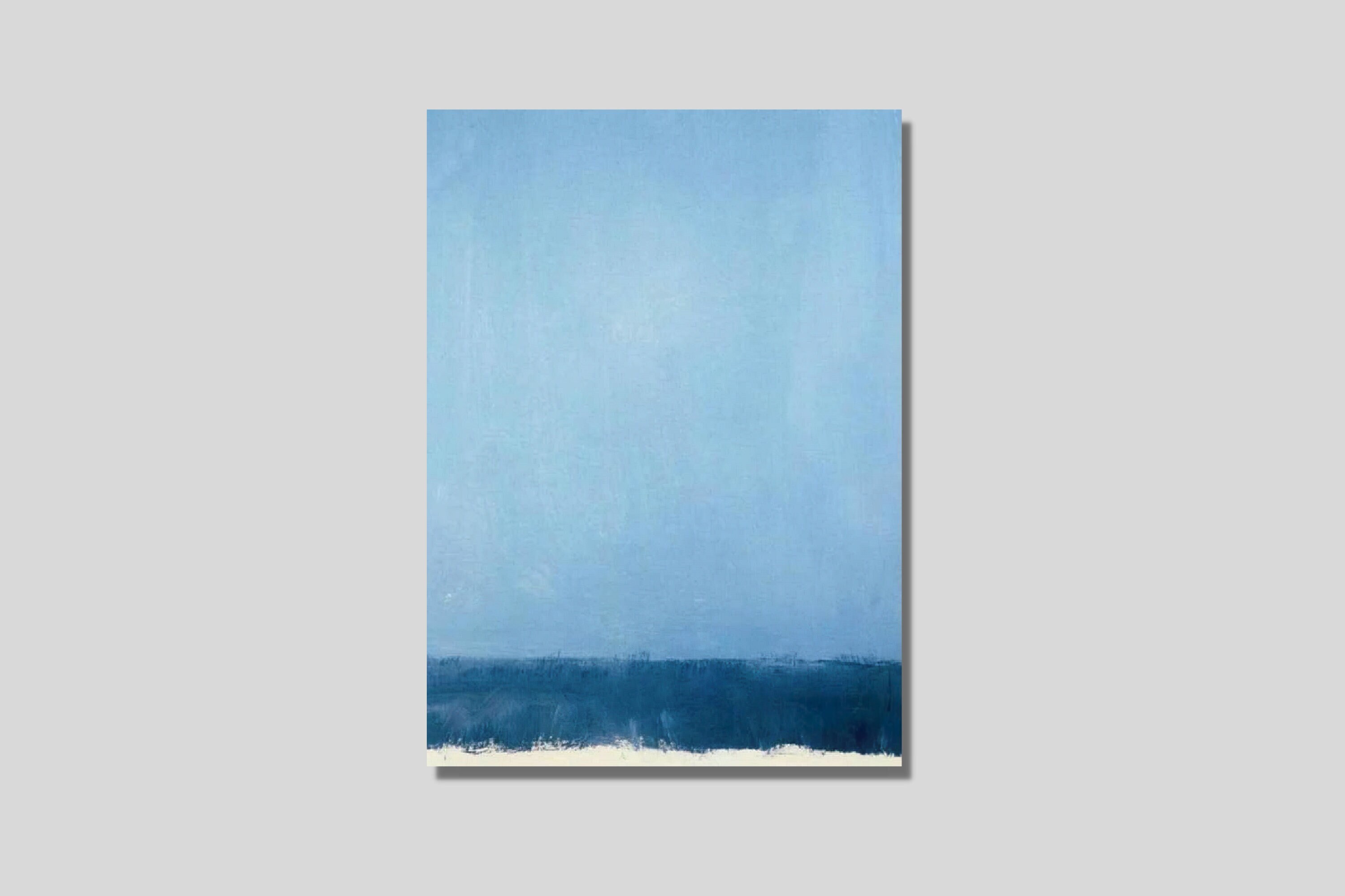 Mark Rothko Untitled Light Blue Mark Rothko Abstract Canvas Print: Light Blue Beige- Minimalist Modern ...