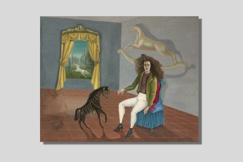 Leonora Carrington Self-portrait inn of the Dawn Horse - Etsy