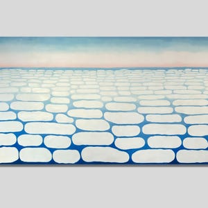 Georgia O&#39;Keeffe Sky Above Clouds Canvas Art Print: Modernist Home Decor
