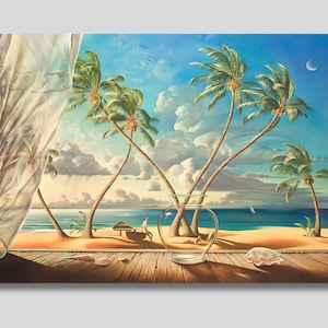 Vladimir Kush Ocean Breeze Canvas Art: Surreal Beach Scene