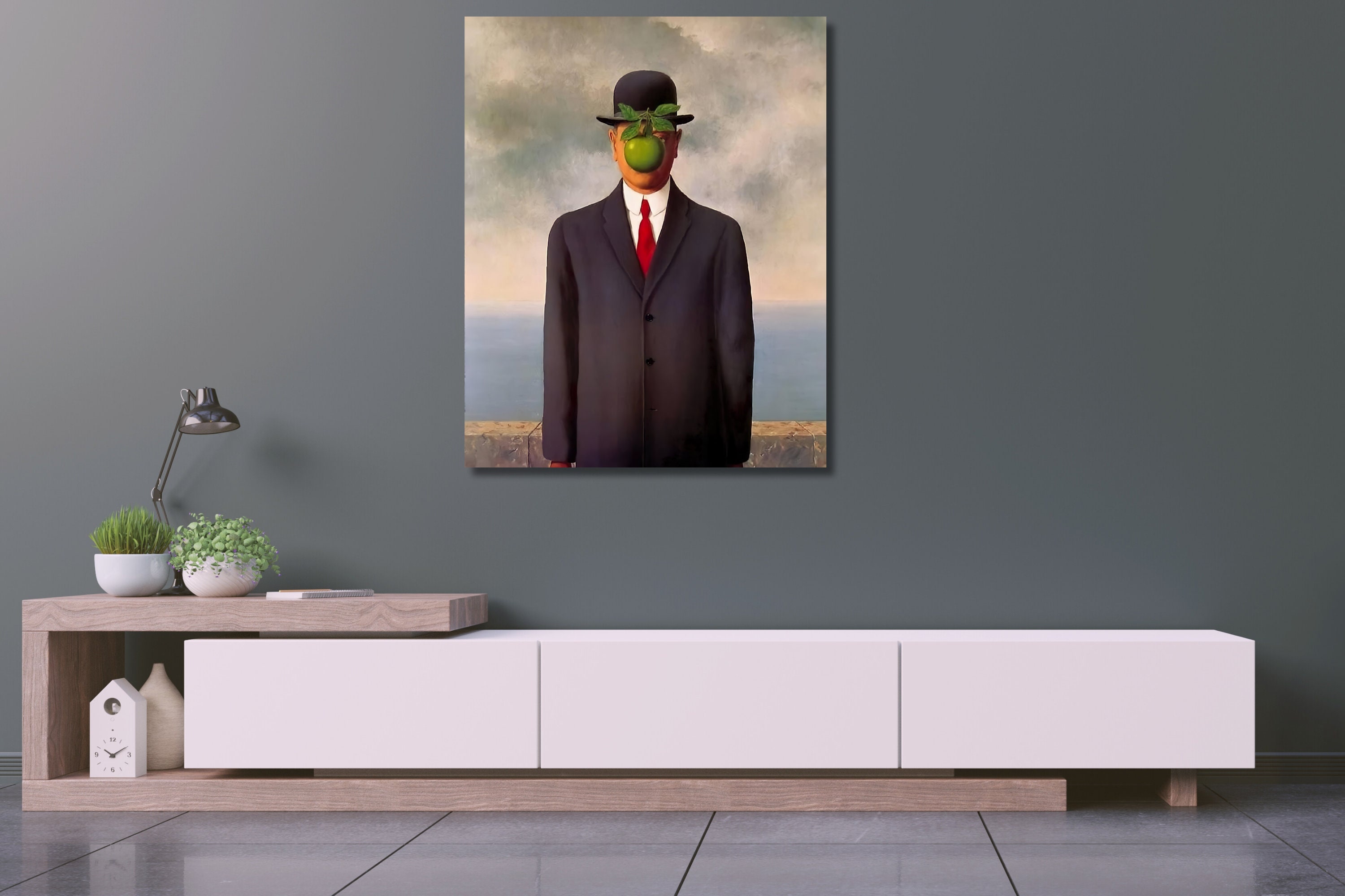 René Magritte the Son of Man 1964 Rene Magritte Canvas Wall - Etsy
