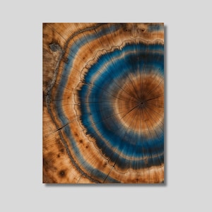 Boomringen canvas muurkunst, houtscheur muur decor, houtstructuur, abstracte kunst, luxe kunstwerken, hedendaagse kunst, trendy decor, cadeau-idee