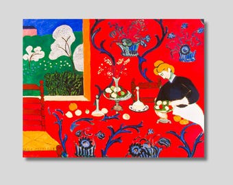Henri Matisse 'The Red Room' Canvas Print: Vintage Wall Art