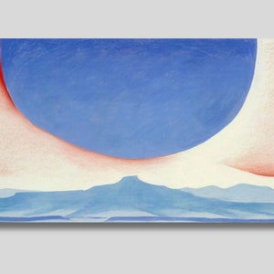 Georgia O&#39;Keeffe Pedernal Canvas Print: Abstract Landscape Art