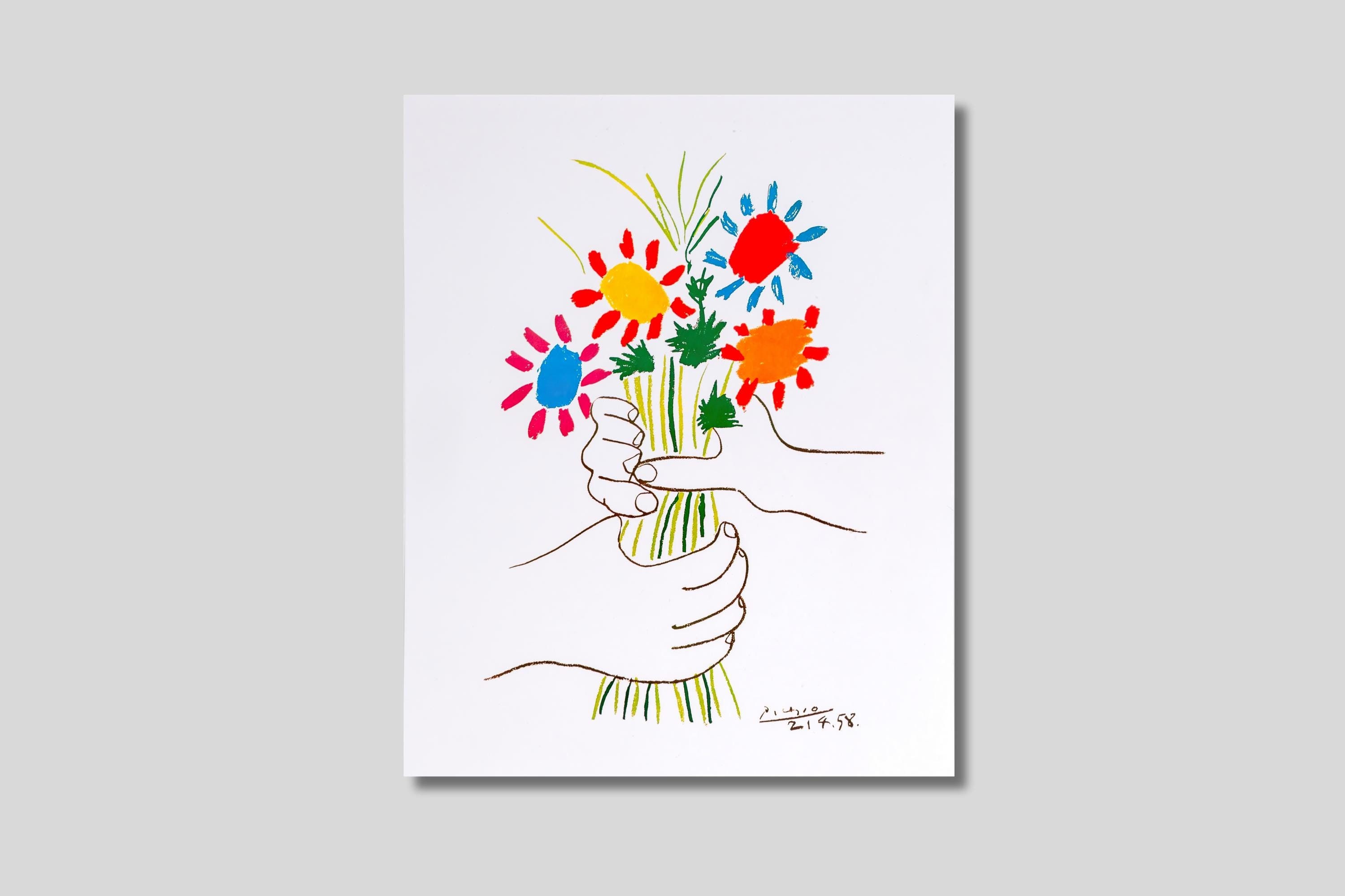 Picasso Bouquet of Peace Lithograph - Etsy