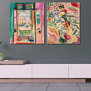 Henri Matisse Canvas Print Set: Open Window & La Japonaise image 5