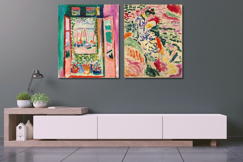 Henri Matisse Canvas Print Set: Open Window & La Japonaise image 5