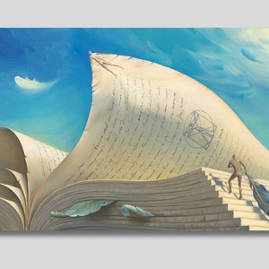 Ascent of The Spirit, Balancier Kush's Ascent of The Spirit, Surrealismus, Kush Fine Art, Geschenkidee, Surrealismus Kunst