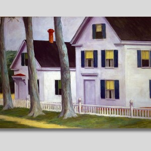 Edward Hopper &#39;Two Puritans&#39; Canvas Art Print: American Realism