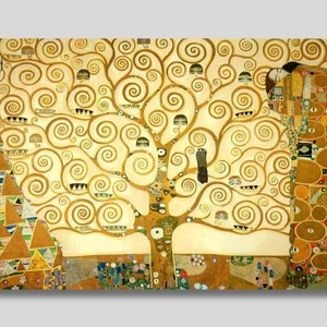 Gustav Klimt The Tree of Life Canvas Wall Art, The Tree Of Life Canvas Painting, Gustav Klimt Artwork, Floral Wall Decor, Gift For Her