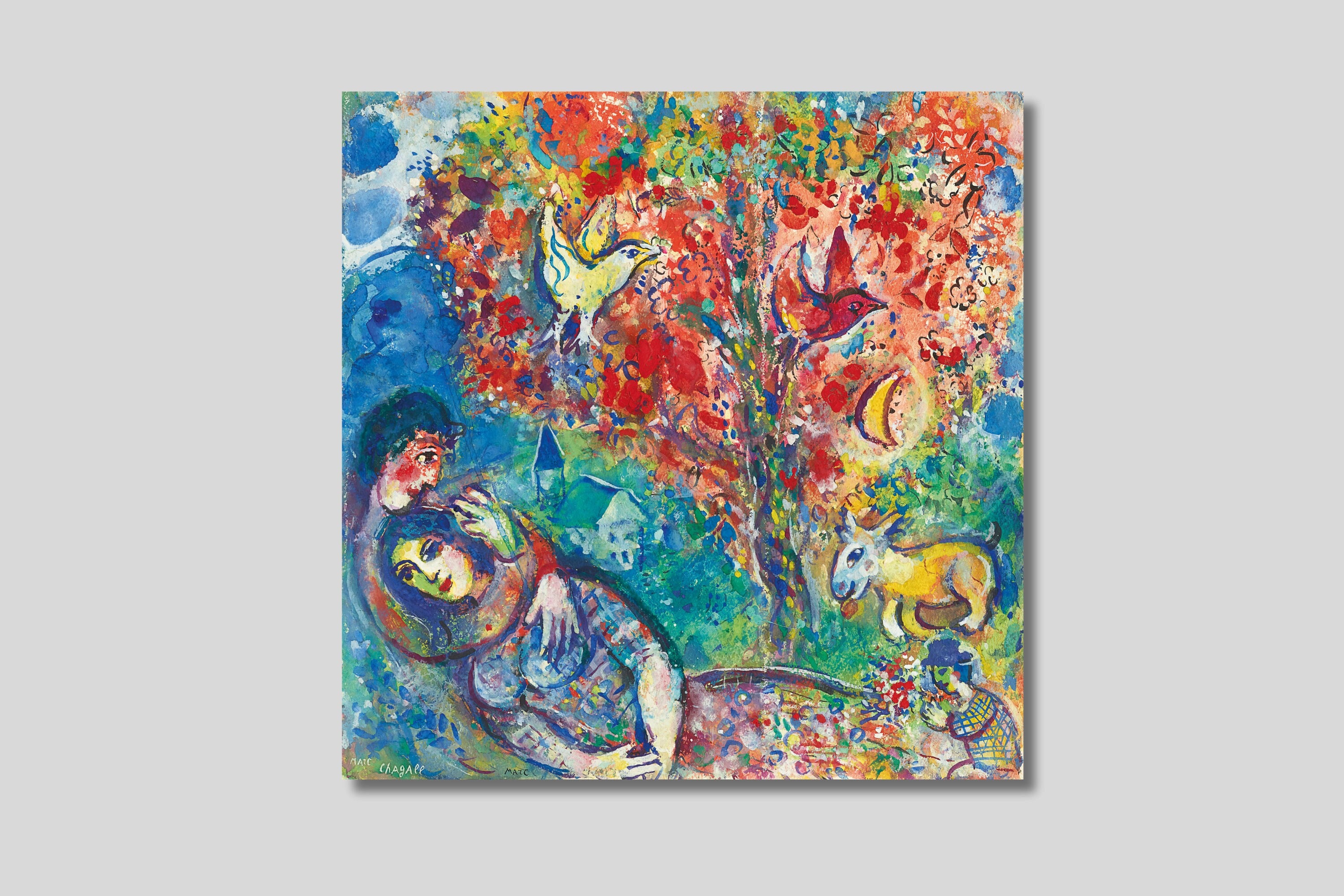 【リトグラフ】Marc Chagall リトグラフ マルク・シャガール ダンス 商品番号556- 絵のある
