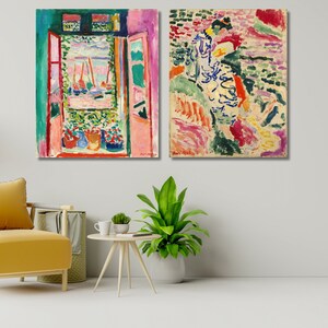 Henri Matisse Canvas Print Set: Open Window & La Japonaise image 3
