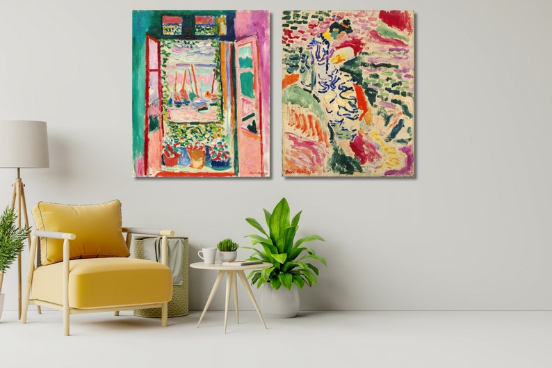 Henri Matisse Canvas Print Set: Open Window & La Japonaise image 3