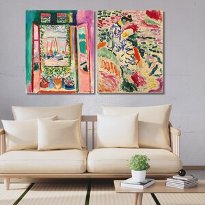 Henri Matisse Canvas Print Set: Open Window & La Japonaise image 2