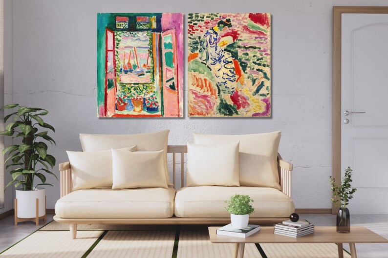 Henri Matisse Canvas Print Set: Open Window & La Japonaise image 2