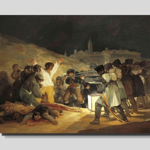 Goya&#39;s The Third of May 1808 Canvas Art: Spanish Resistance Painting