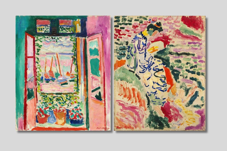 Henri Matisse Canvas Print Set: Open Window & La Japonaise image 1