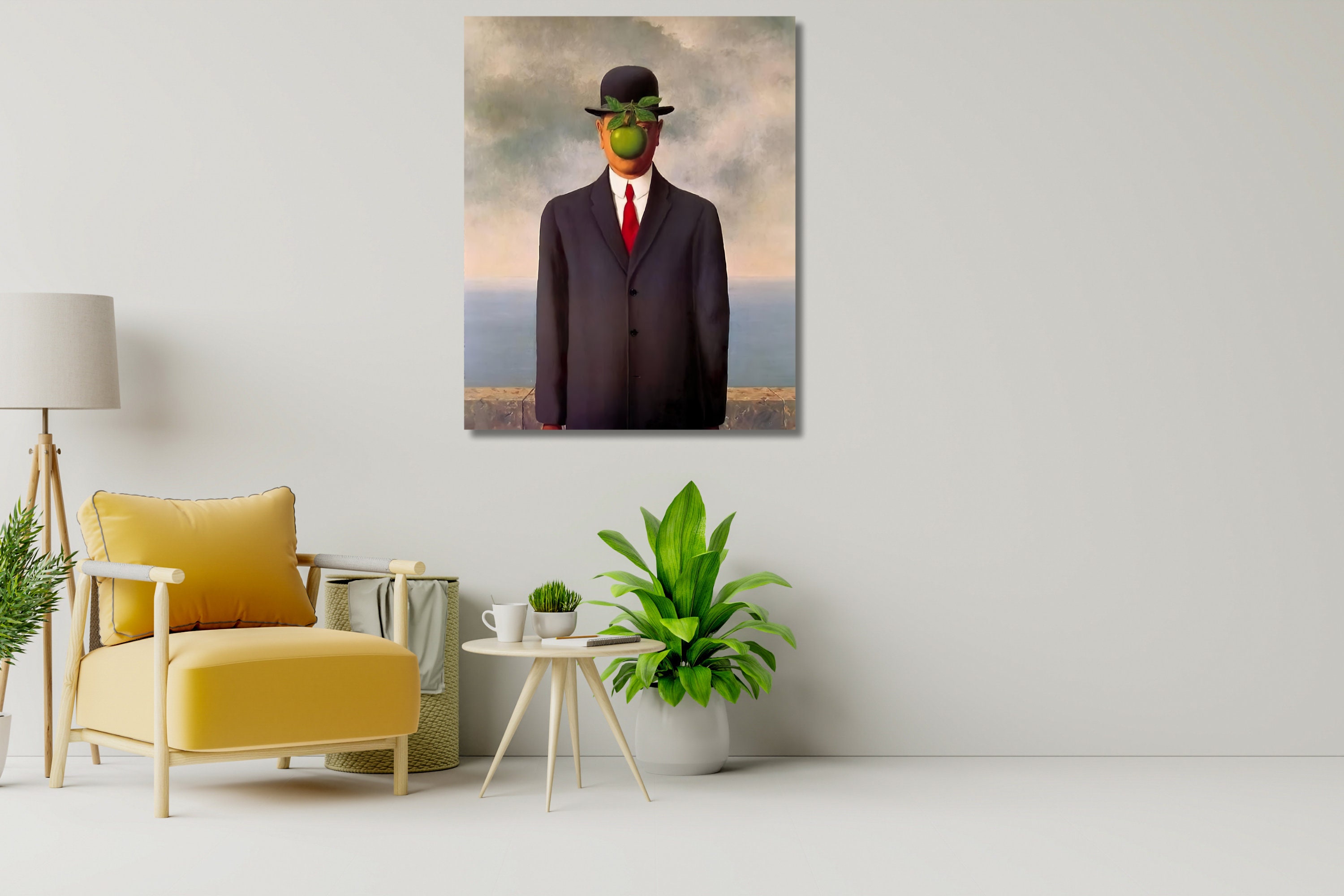 René Magritte the Son of Man 1964, Rene Magritte Canvas Wall Art, Rene ...